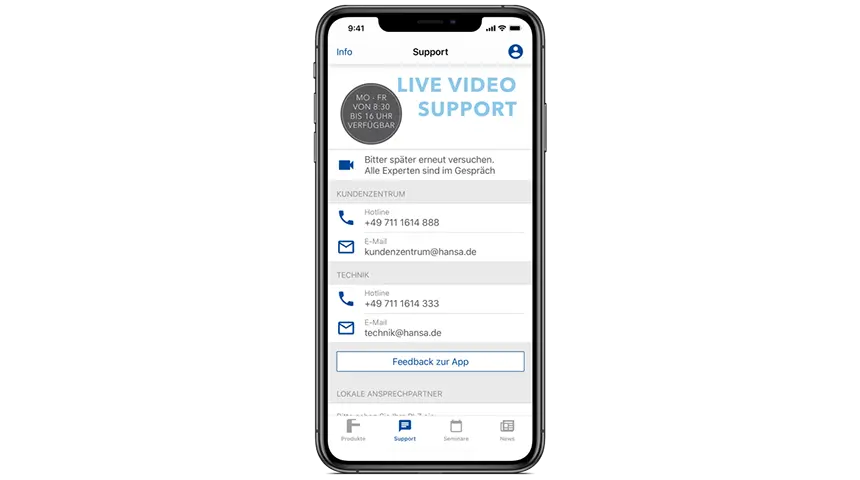 SUPPORT MIT LIVE-VIDEO, 